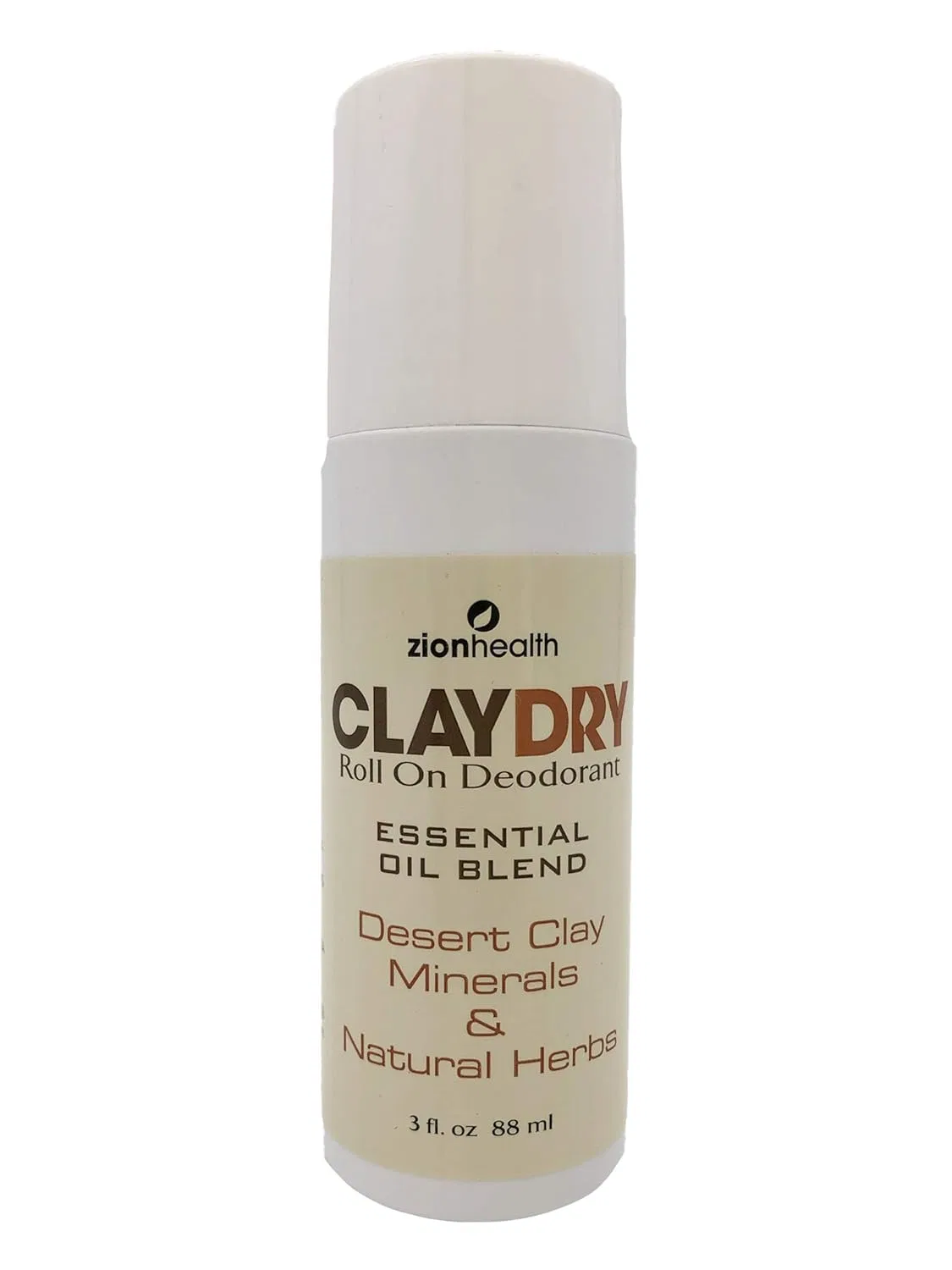 Роликовый дезодорант Clay Dry Natural, 89 мл, Zion Health