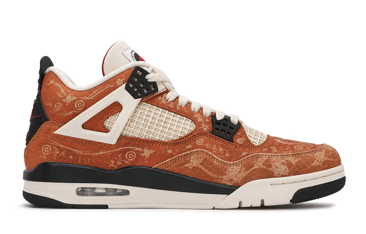 Детские кроссовки для мальчиков и девочек с принтом, модель Air Jordan 4 Retro OG Flight Club, Jordan, Red — фото 3