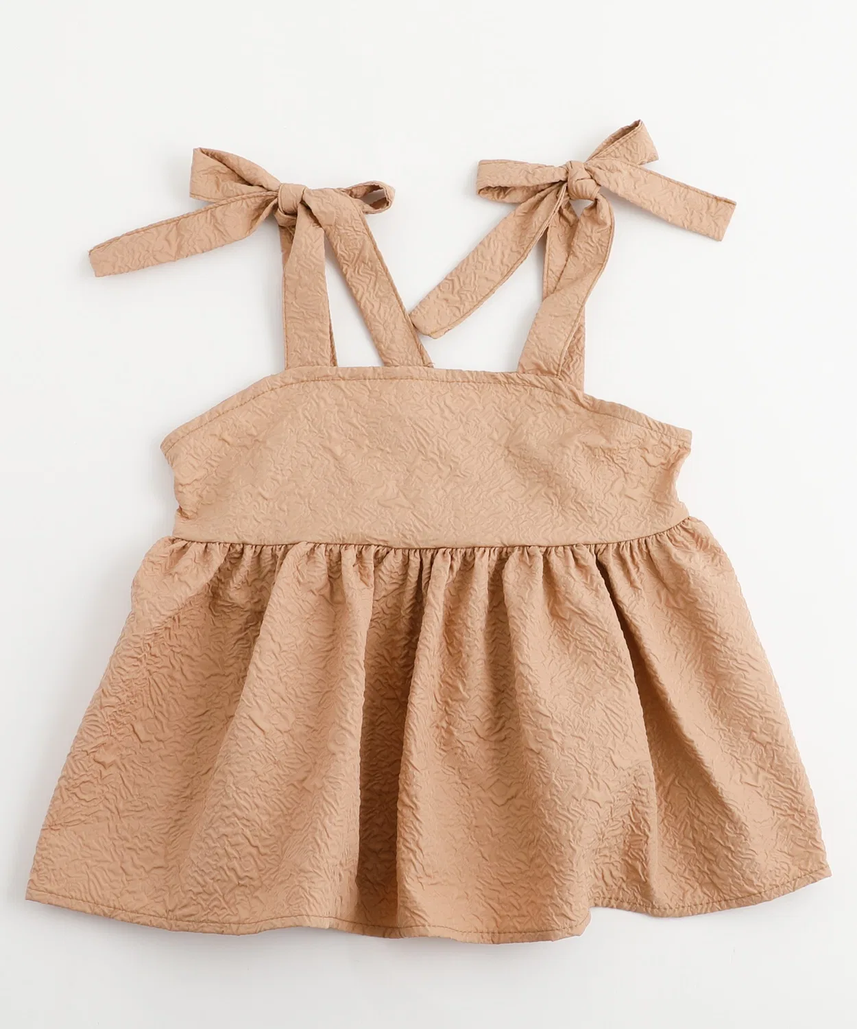Детская туника с жаккардовым узором и лентой на плече URBAN CHERRY, Brown — фото 3