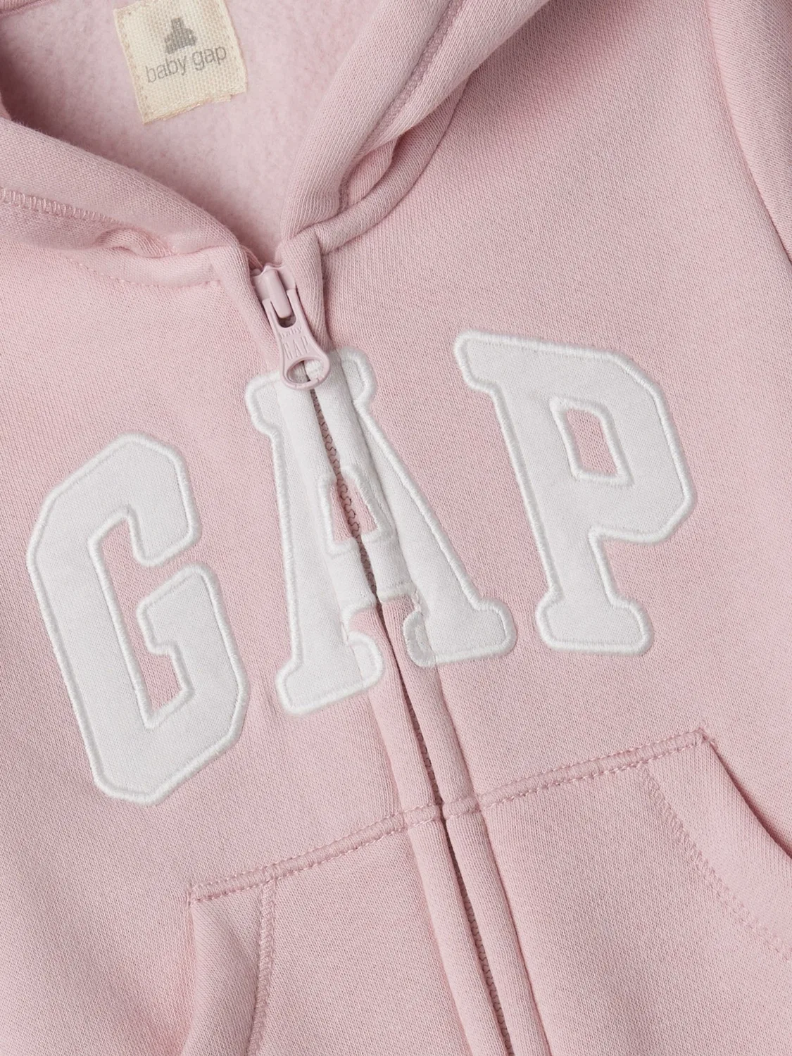 Комбинезон с капюшоном и ушками Gap, розовый — фото 3