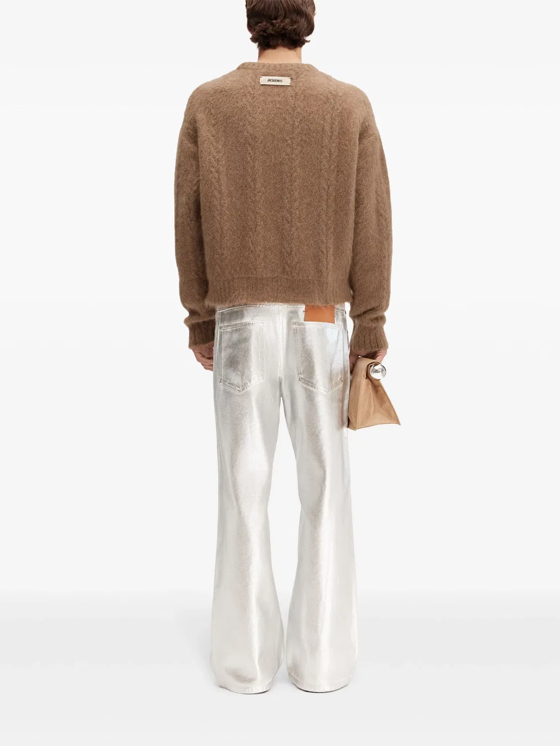 Jacquemus Свитер Nuvola коричневый — фото 2