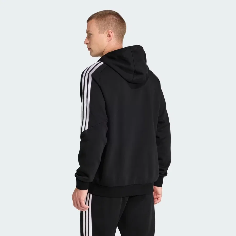 Свитшот спортивный с капюшоном Performance Tiro26 League Sweat adidas, Черно-белый — фото 2