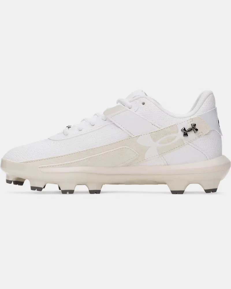 Бейсбольные бутсы для мальчиков с шипованной подошвой TPU Harper 10 TPU Jr UnderArmour, White/Stone — фото 2