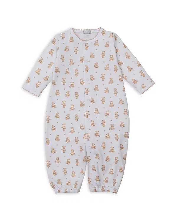 Детский комбинезон с принтом Bear Print Convertible Gown Kissy Kissy, Tan