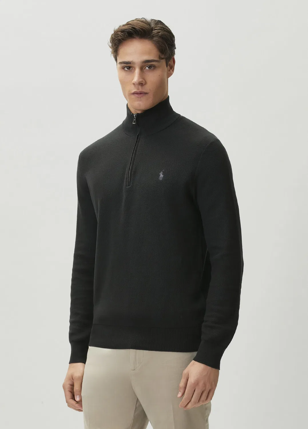 Свитшот с молнией Polo Ralph Lauren, black — фото 3