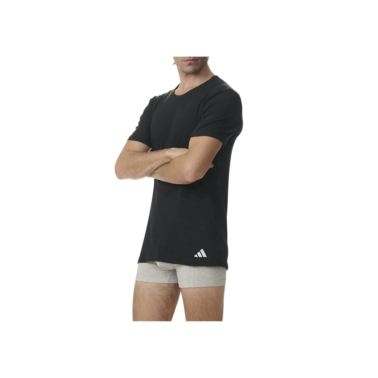 Мужская футболка с круглым вырезом 2-pack Adidas Originals, Black — фото 3