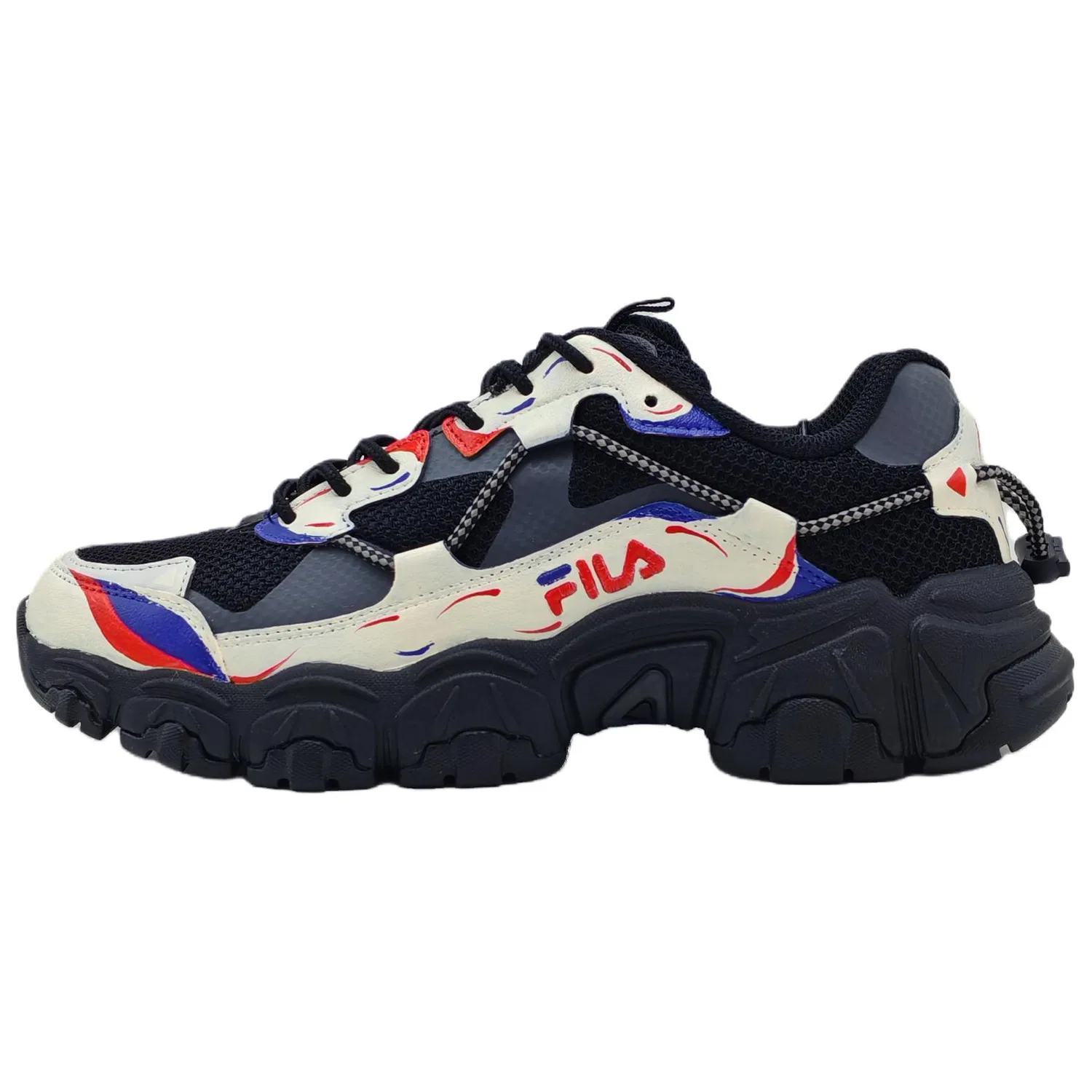 Детские кроссовки Chunky с принтом Fluid FILA, Black
