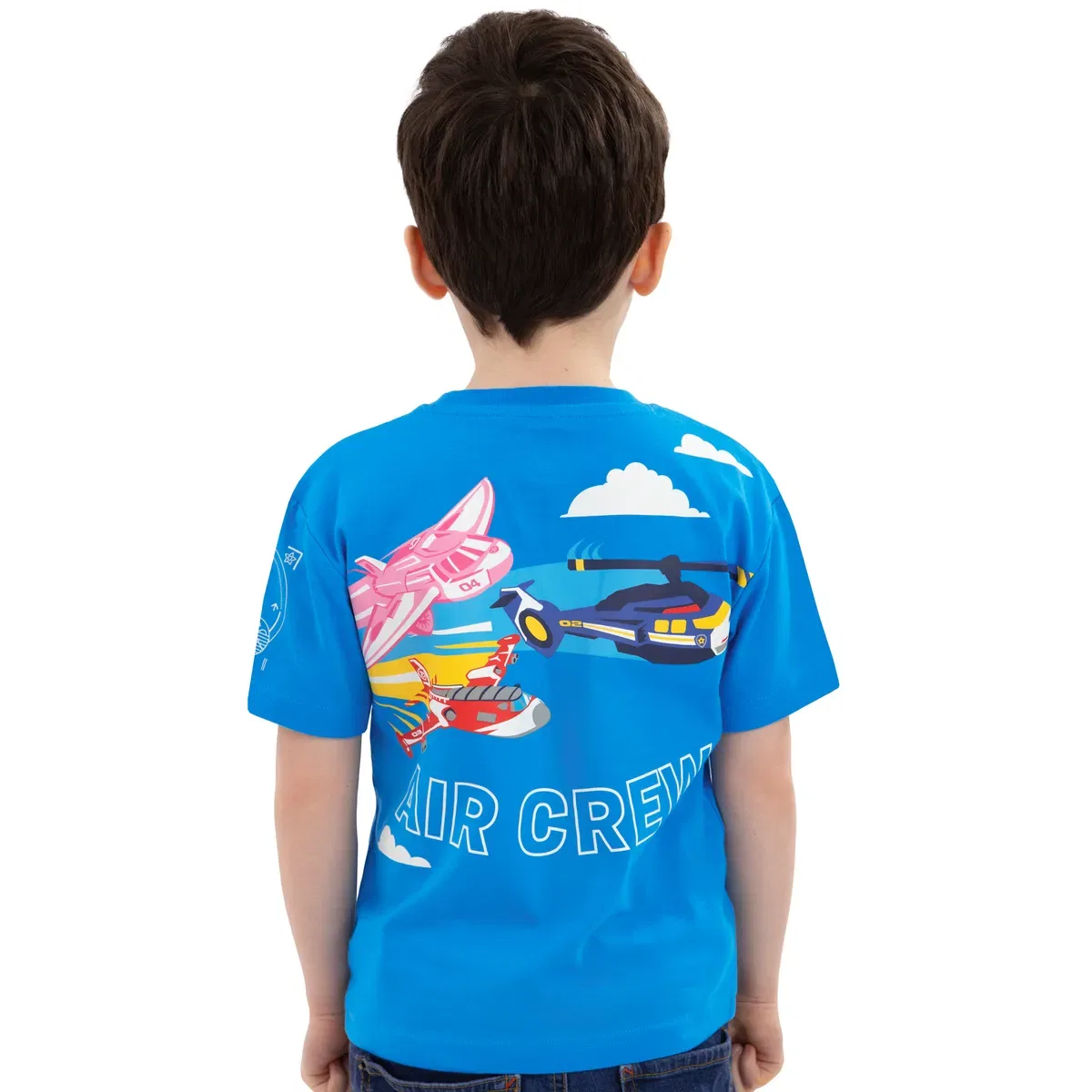 Детская футболка с принтом Chase, Marshall, Skye Air Crew Paw Patrol, Blue — фото 4