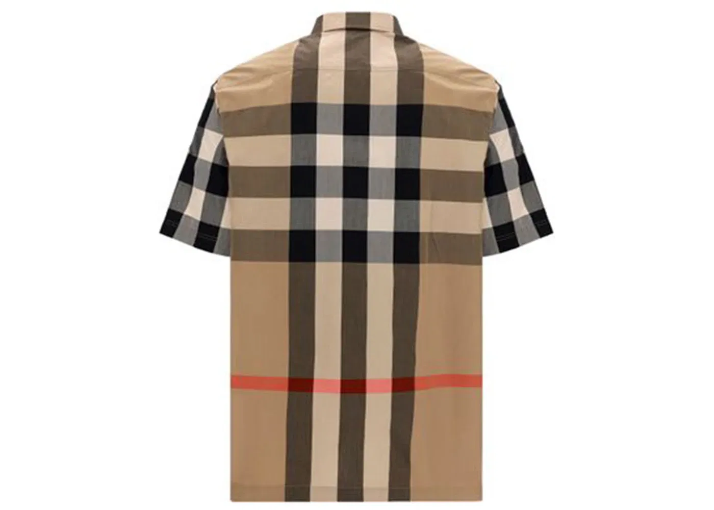 Мужская рубашка с коротким рукавом в клетку Burberry, Archive Beige — фото 2