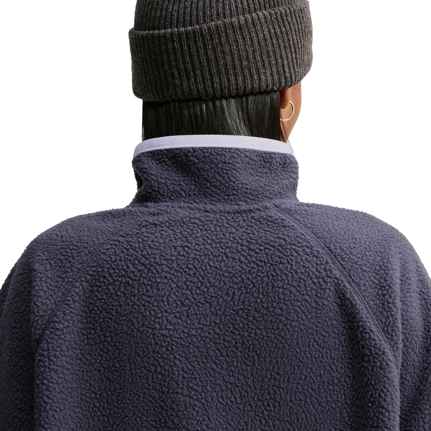 Женская футболка Sportswear Oversized Fleece Top 'Gridiron Palest Purple White' Nike, Gridiron/Palest Purple/White — фото 4