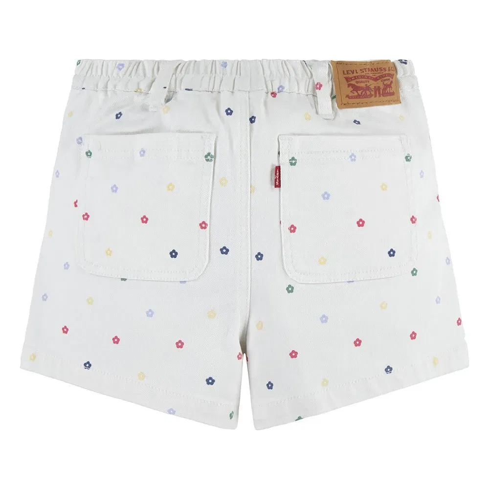 Детские шорты для девочек с принтом Levi's Twill High Loose, Multicolor — фото 2