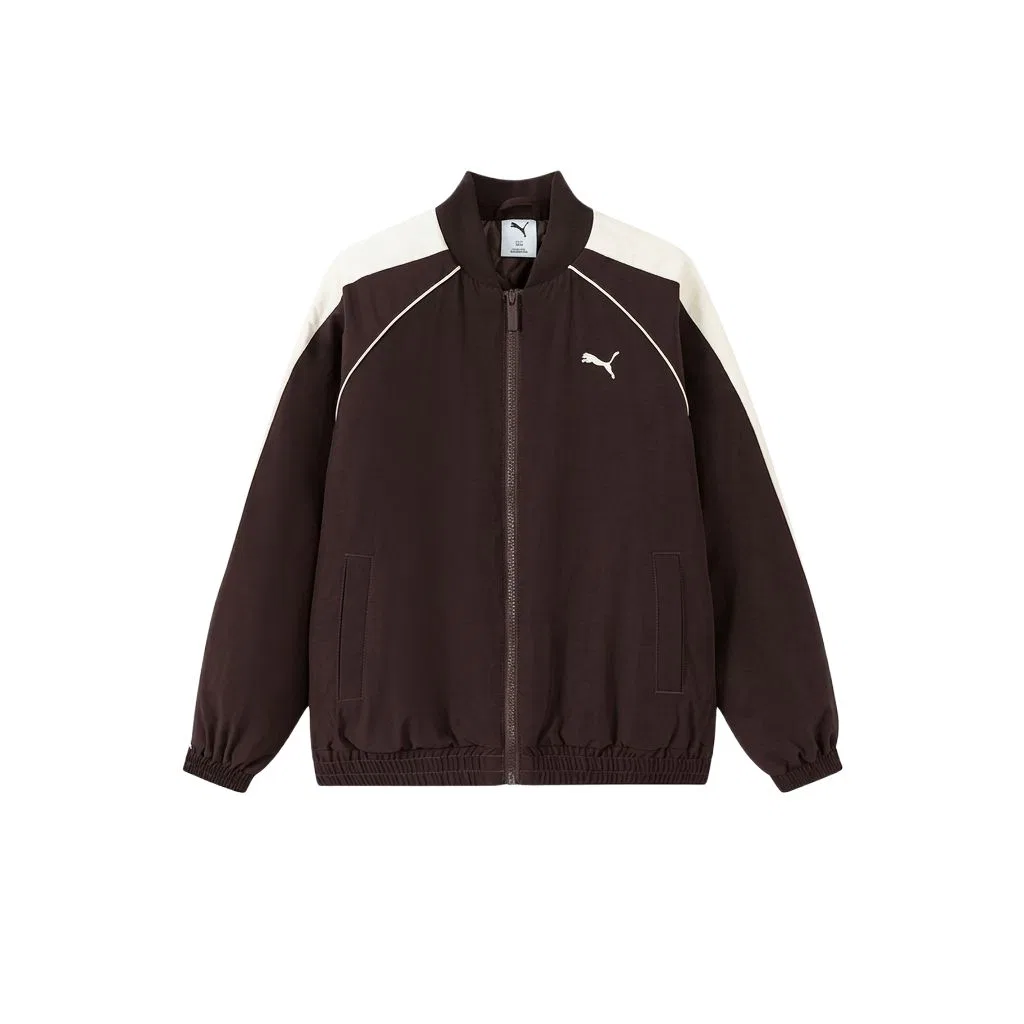 Детская стеганая куртка с бейсбольным воротником, утепленная, Coffee 50888, PUMA