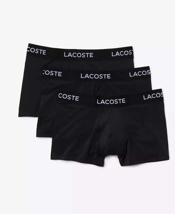 

Комплект из 3 мужских трусов из микрофибры Lacoste, черный