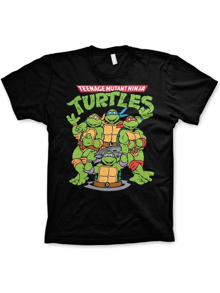 

Teenage Mutant Ninja Turtles Футболка "TMNT Group T-Shirt" черного цвета, Черный, Teenage Mutant Ninja Turtles Футболка "TMNT Group T-Shirt" черного цвета