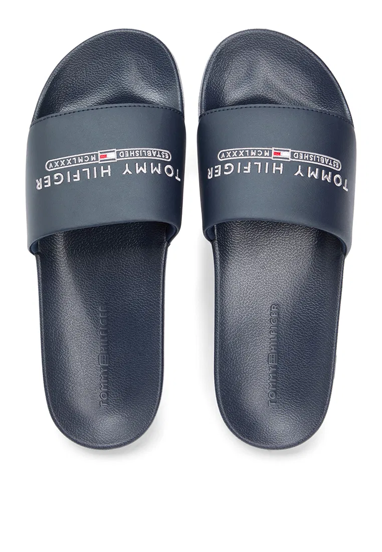 Сандалии Tommy Hilfiger, модель Raised Pool Slides, Tommy Hilfiger, цвет Desert Sky — фото 2