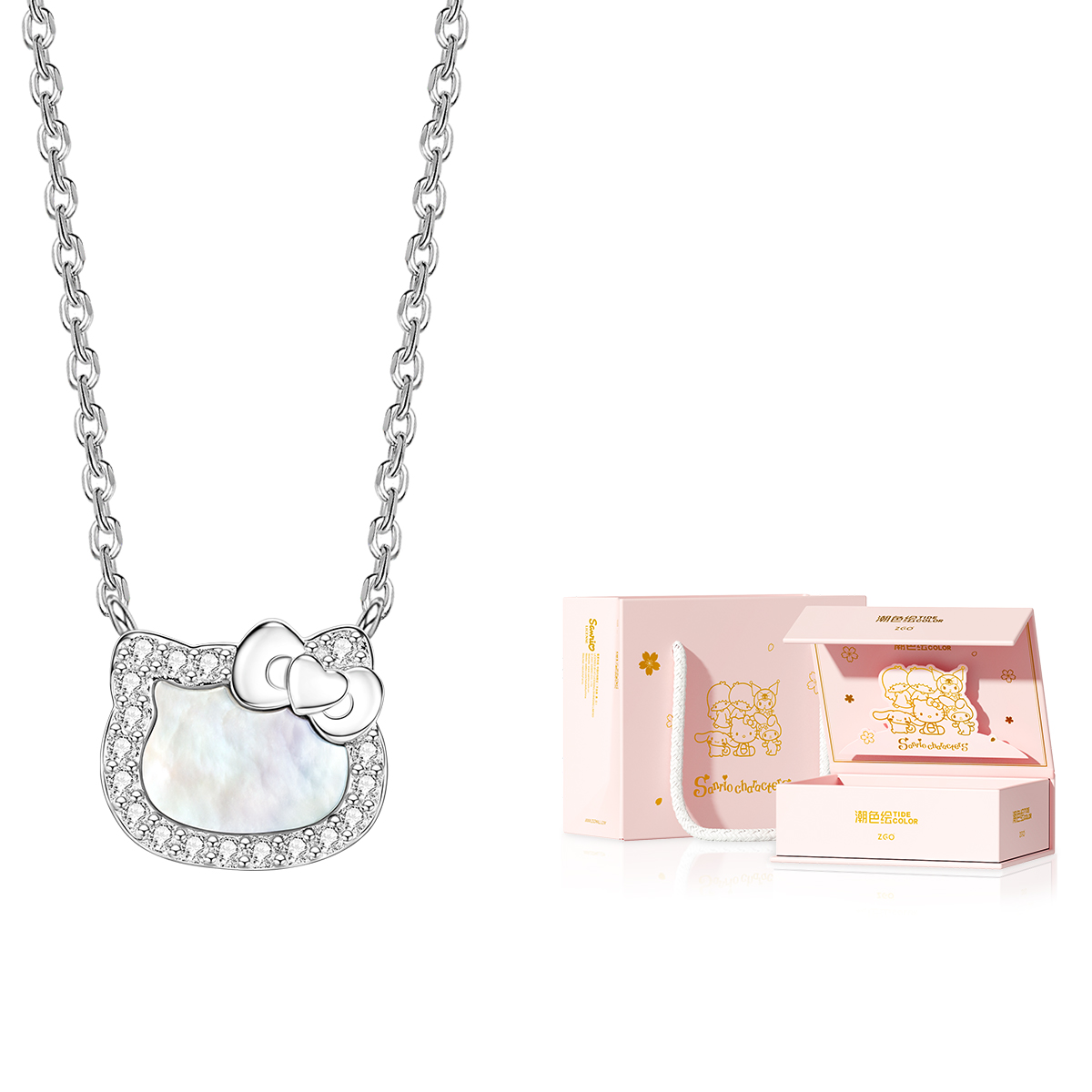 

Sanrio Ожерелье из стерлингового серебра 925 пробы для женщин