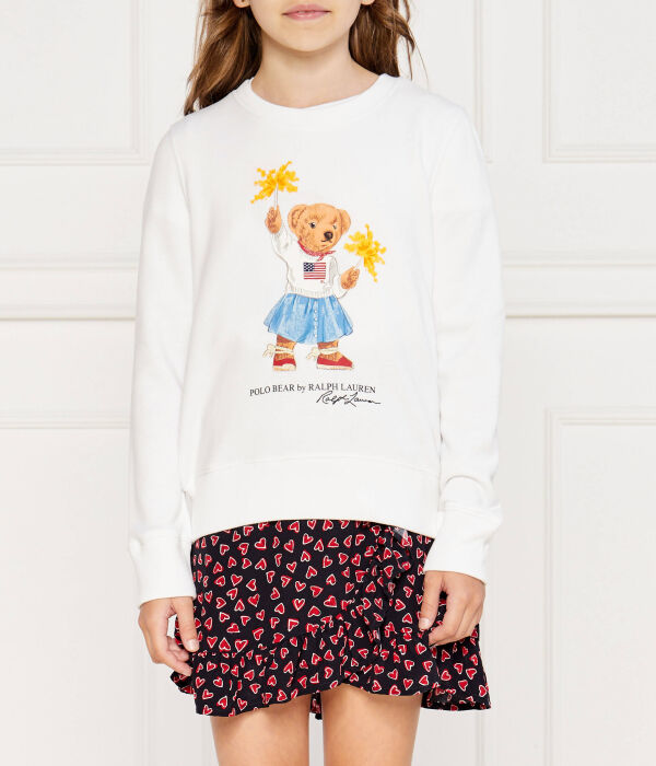 

Толстовка детская Polo Ralph Lauren с фирменным медведем, белый