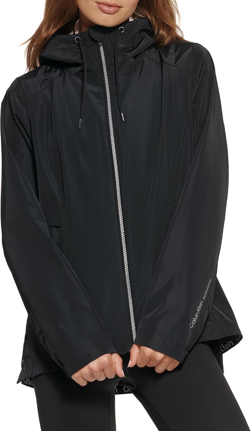 

Calvin Klein Женская ветровка с капюшоном, Black