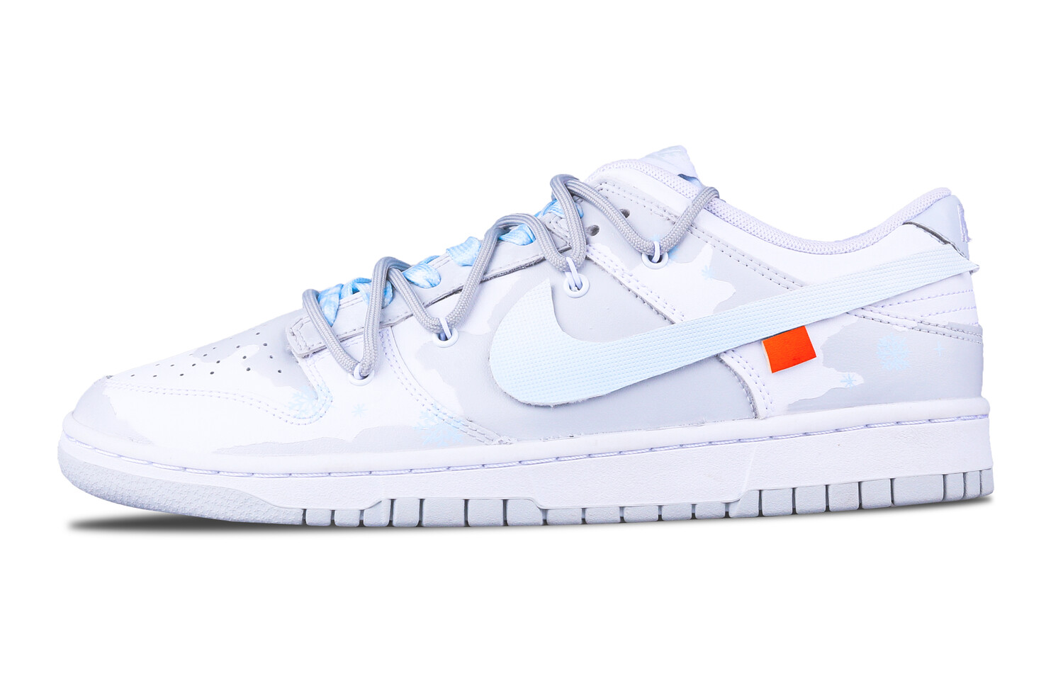 

Кроссовки Nike Dunk Skateboarding Shoes Men Low-top White, светло-серый