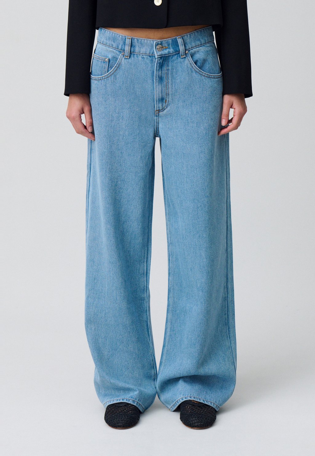 

Мешковатые джинсы LARGE Claudie Pierlot, светло-голубой