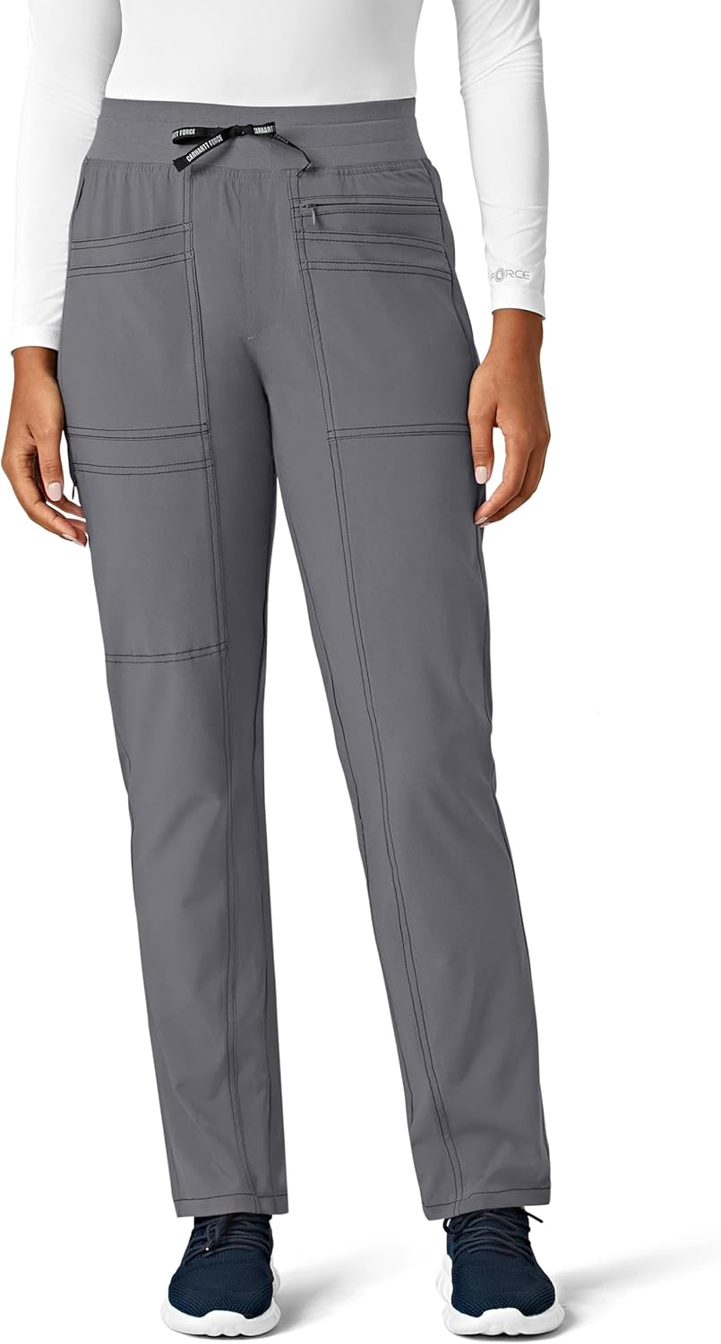 

Женские облегающие брюки Carhartt Force Cross-Flex Modern Fit Slim Leg, Pewter