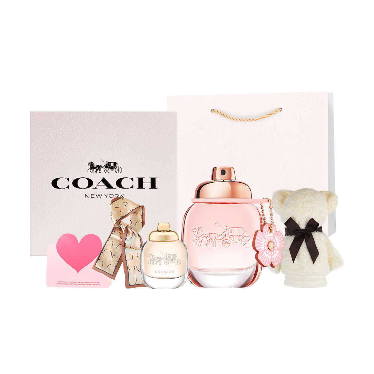 Подарочный набор парфюмерной воды Coach: Floral + Coach New York, 30 мл + 4,5 мл