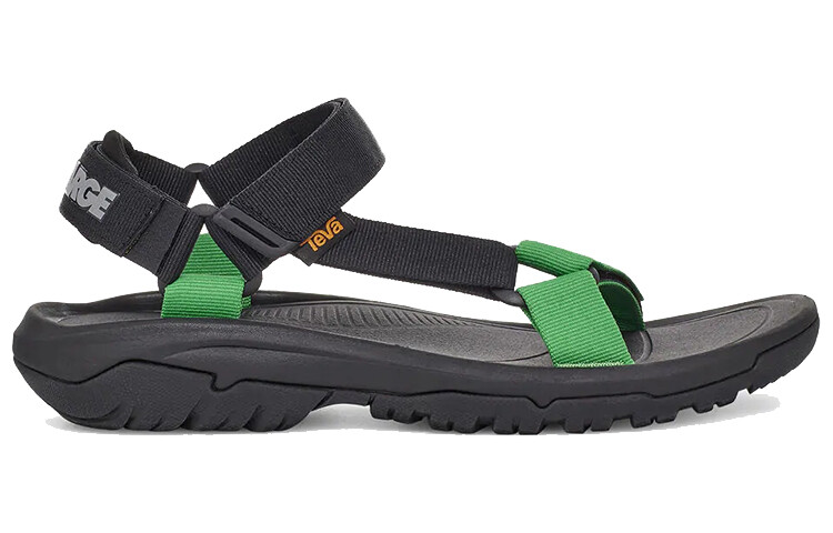 Пляжные сандалии Xlarge X мужские черные/зеленые Teva — фото 2