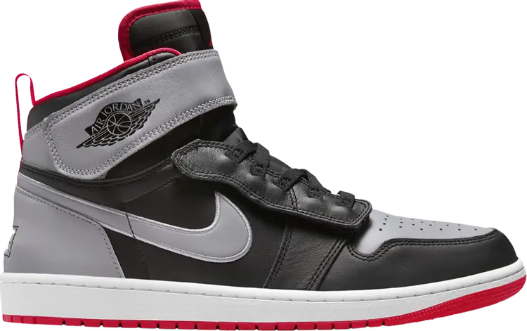 

Кроссовки Air Jordan 1 High FlyEase 'Black Cement', черный