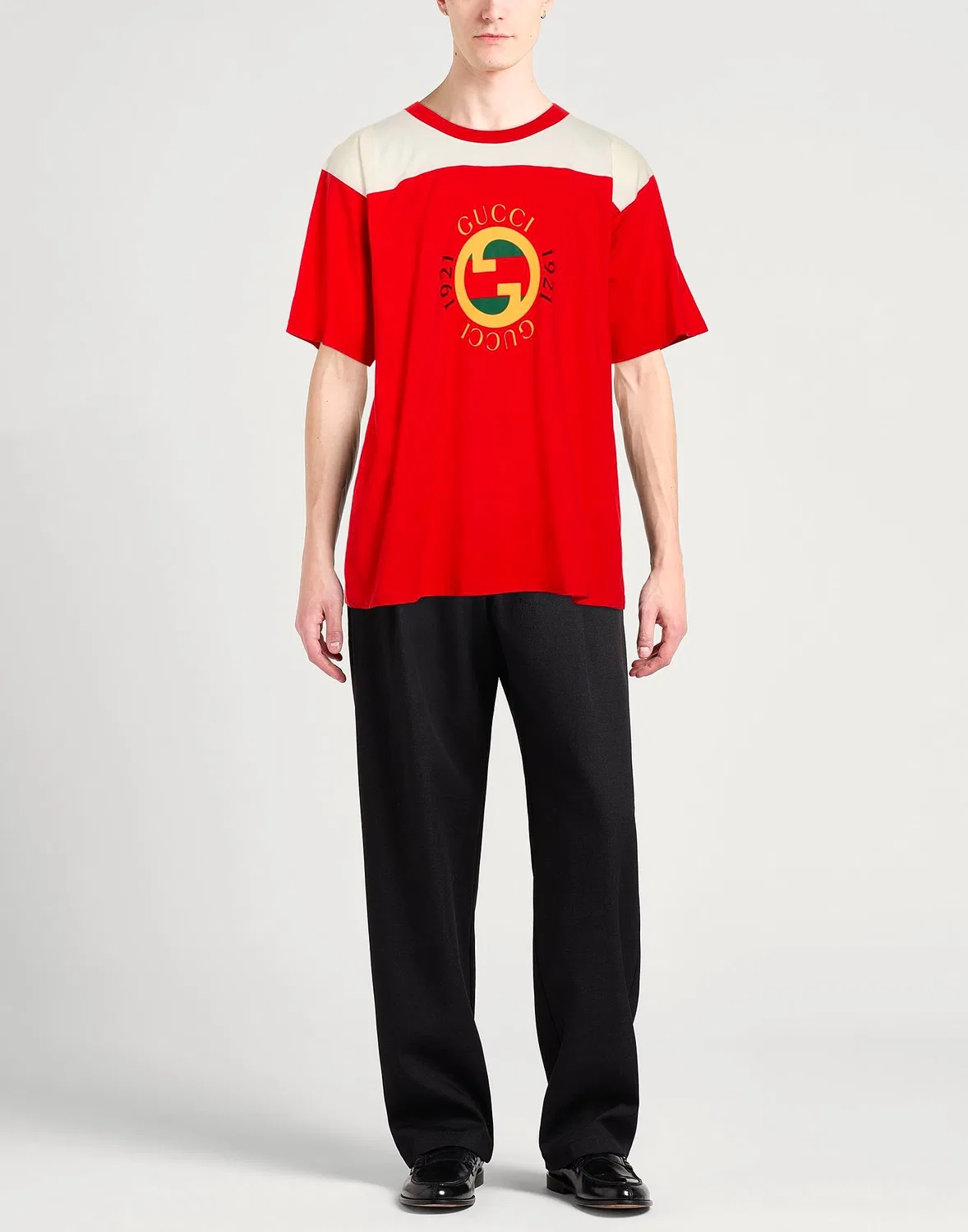 Футболка GUCCI Red с логотипом бренда — фото 2