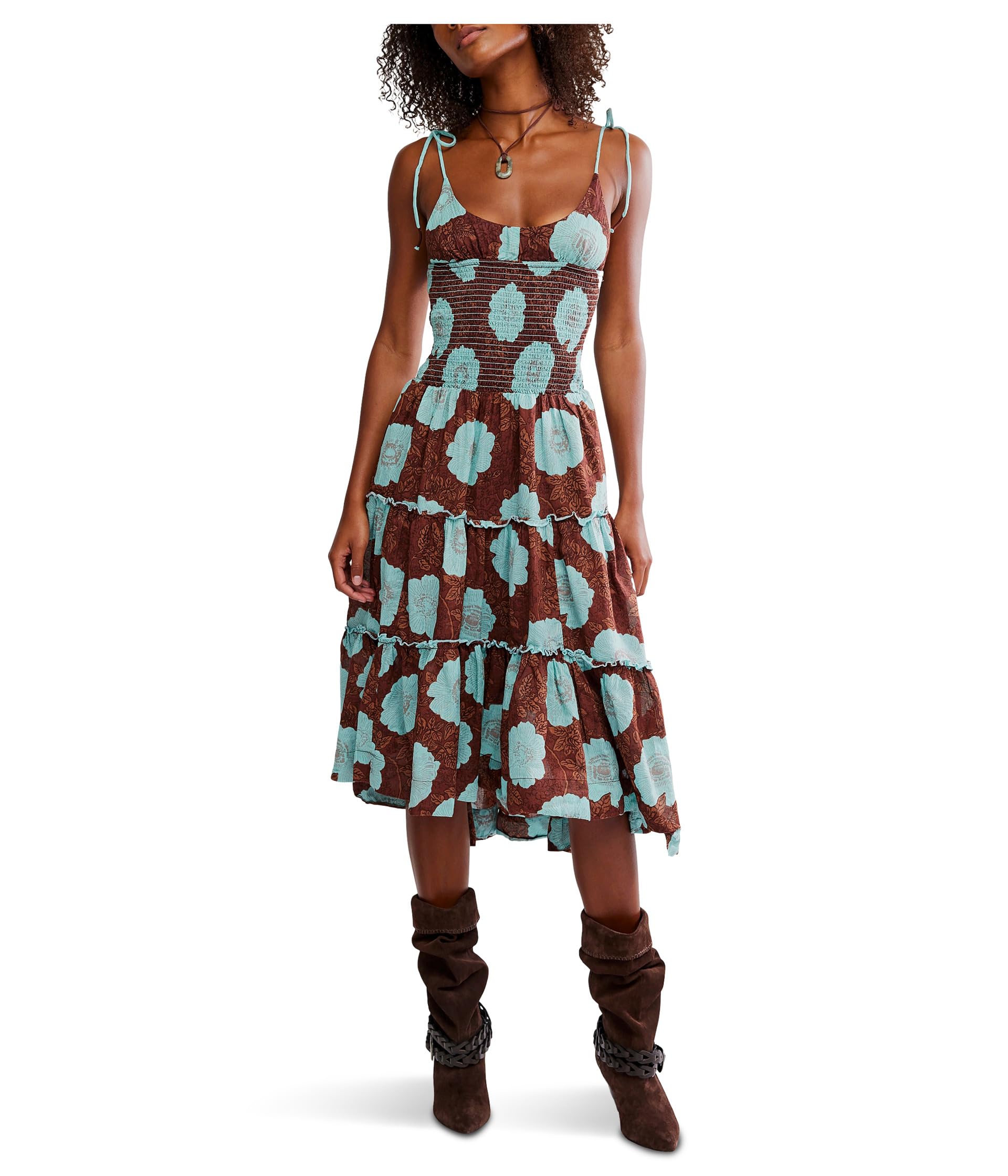 

Платье Free People Adriel Midi, Nutmeg Combo