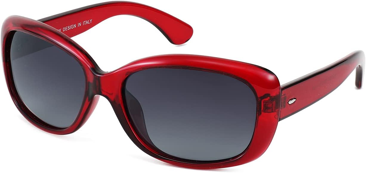 

Солнцезащитные очки FEISEDY Vintage Square Polarized для женщин и мужчин, цвет Havana, с толстой оправой, защита от ультрафиолета UV400, модель B2703, 004 Crystal Burgundy Frame/Gradient Grey