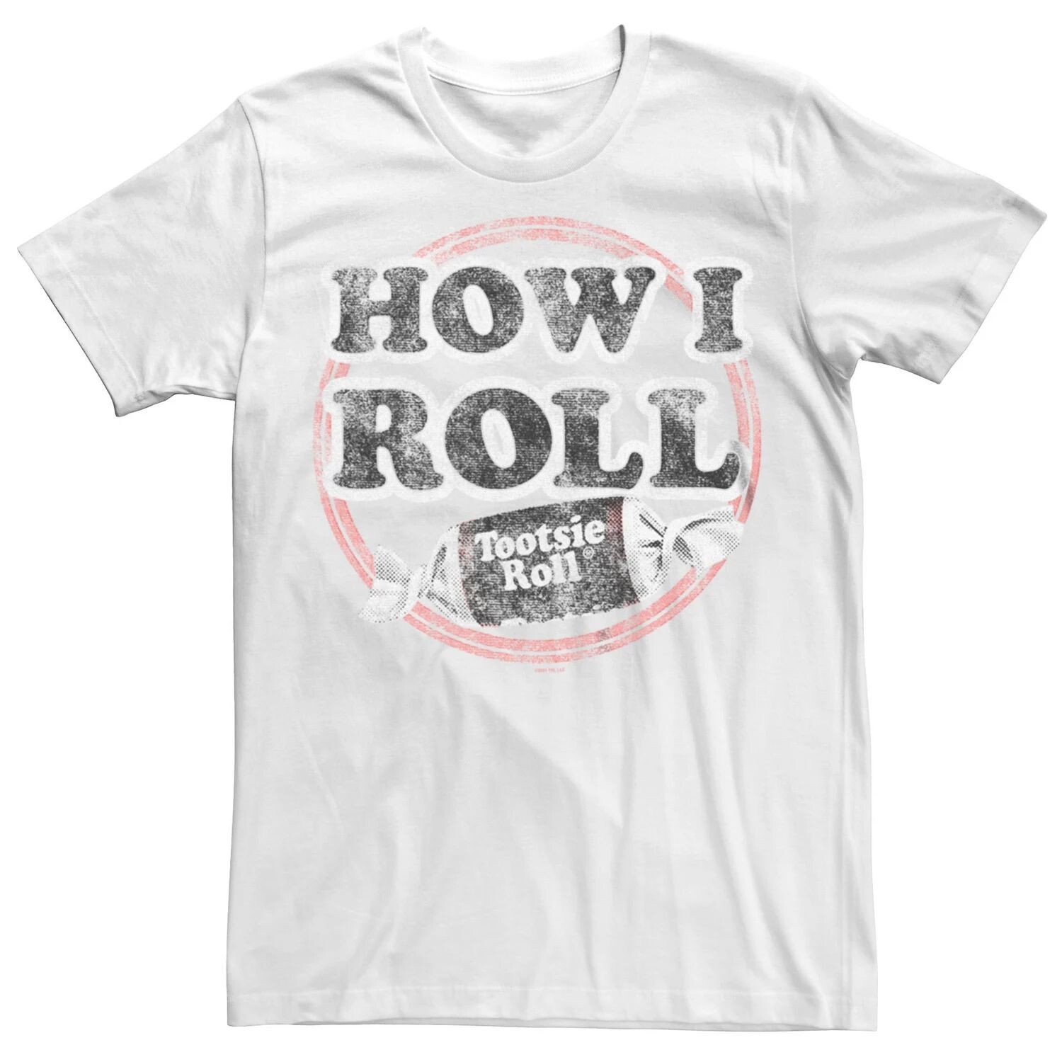

Мужская футболка Tootsie Roll How I Roll Badge Licensed Character