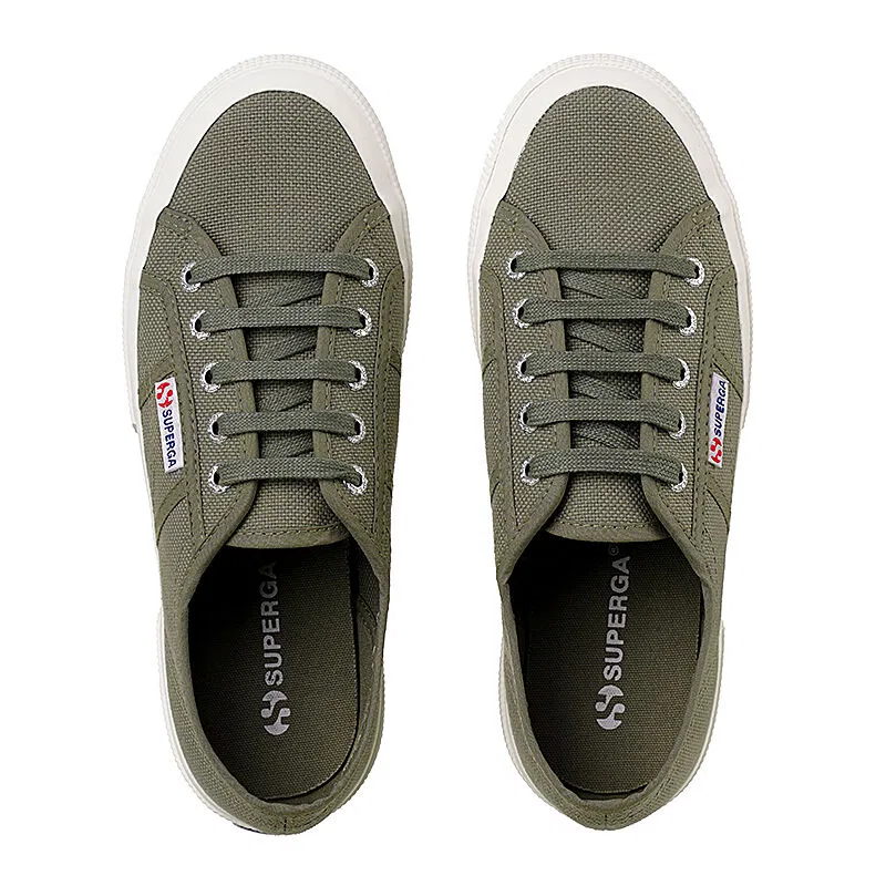 Мужские низкие кроссовки 2750 Cotu Classic цвета Green Safari от Superga — фото 4