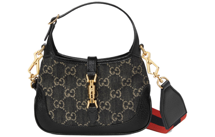 Женская сумка Gucci Jackie 1961 Холст с отделкой из натуральной кожи — фото 3