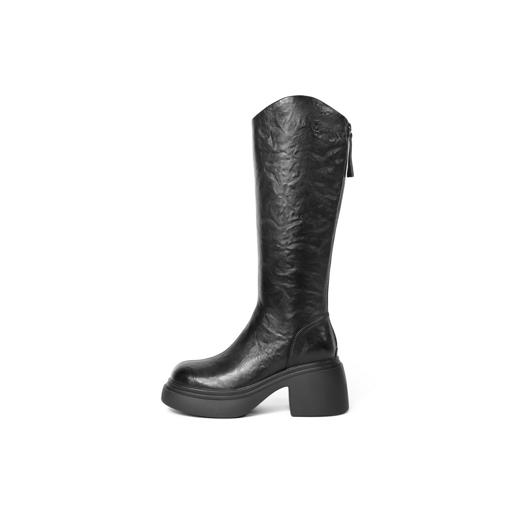 Сапоги женские 7,5 см BELLE, Black