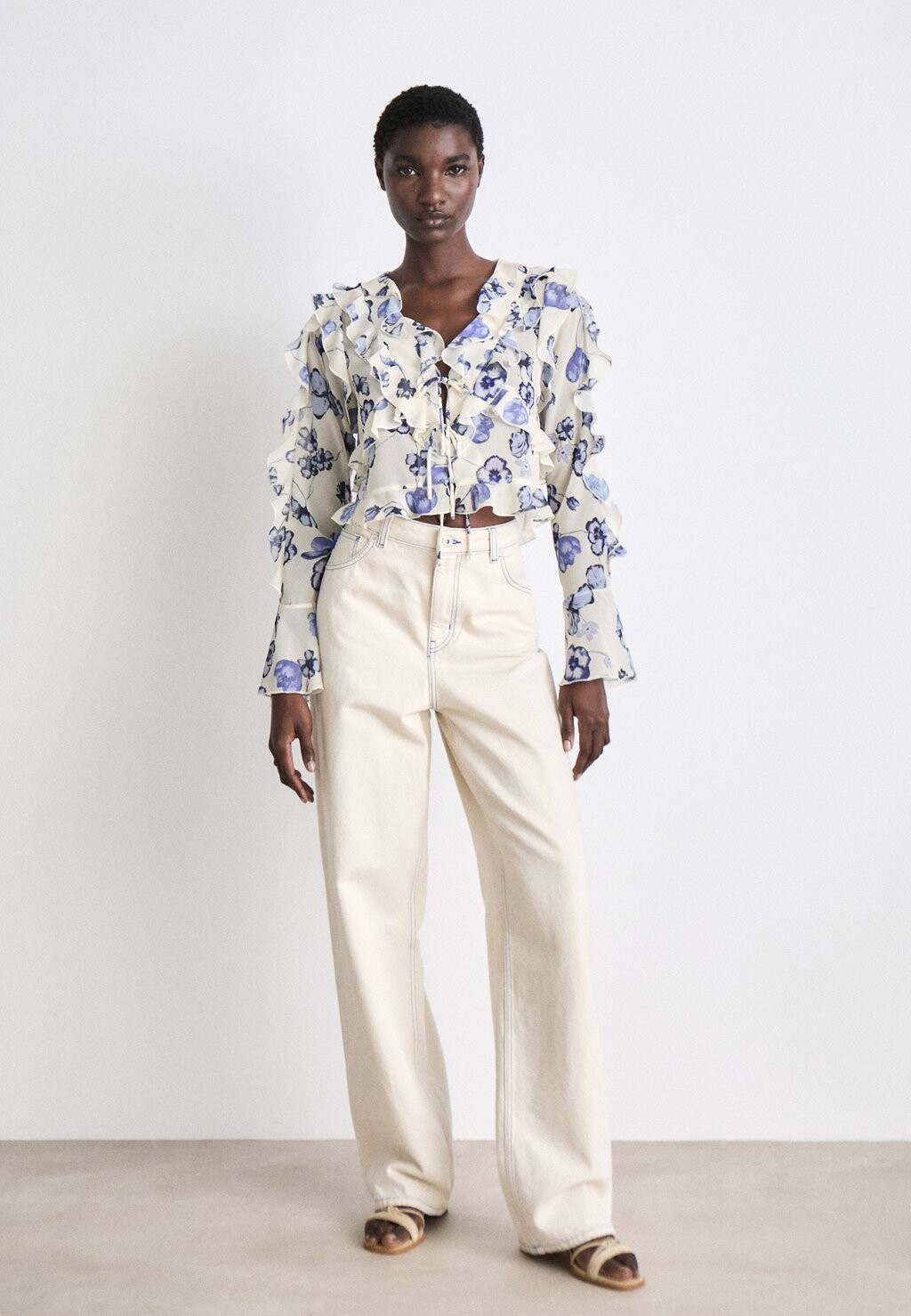 

Блуза GEORGIA BLOUSE Cras, кремовый