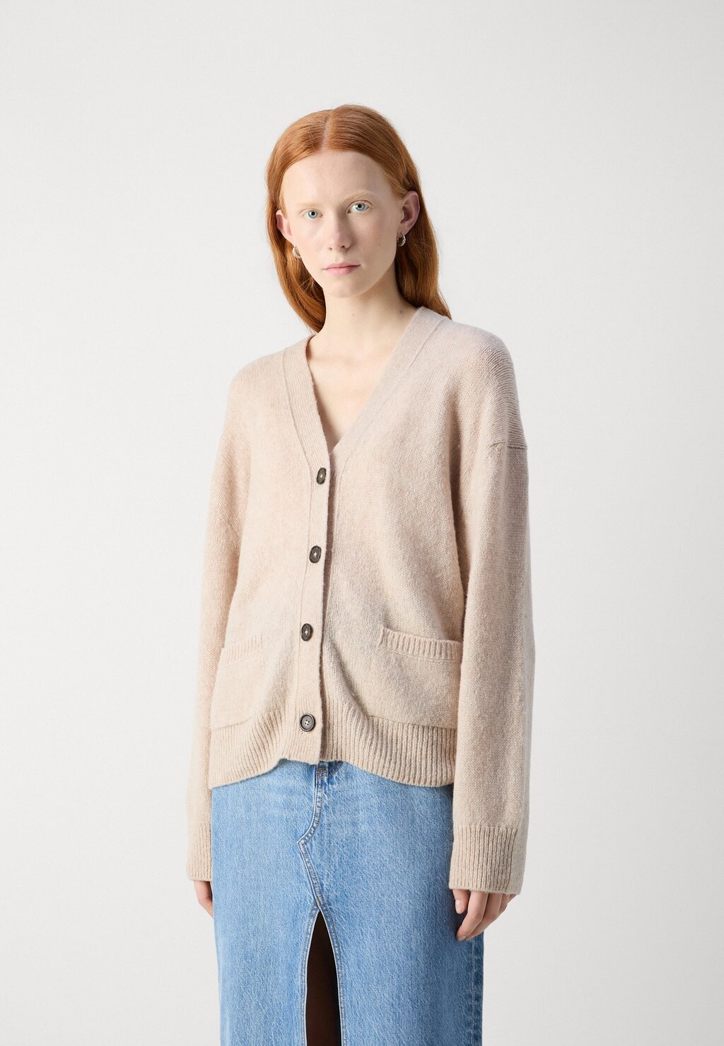 

Кардиган LONGSLEEVE V NECK Marc O'Polo, бежевый