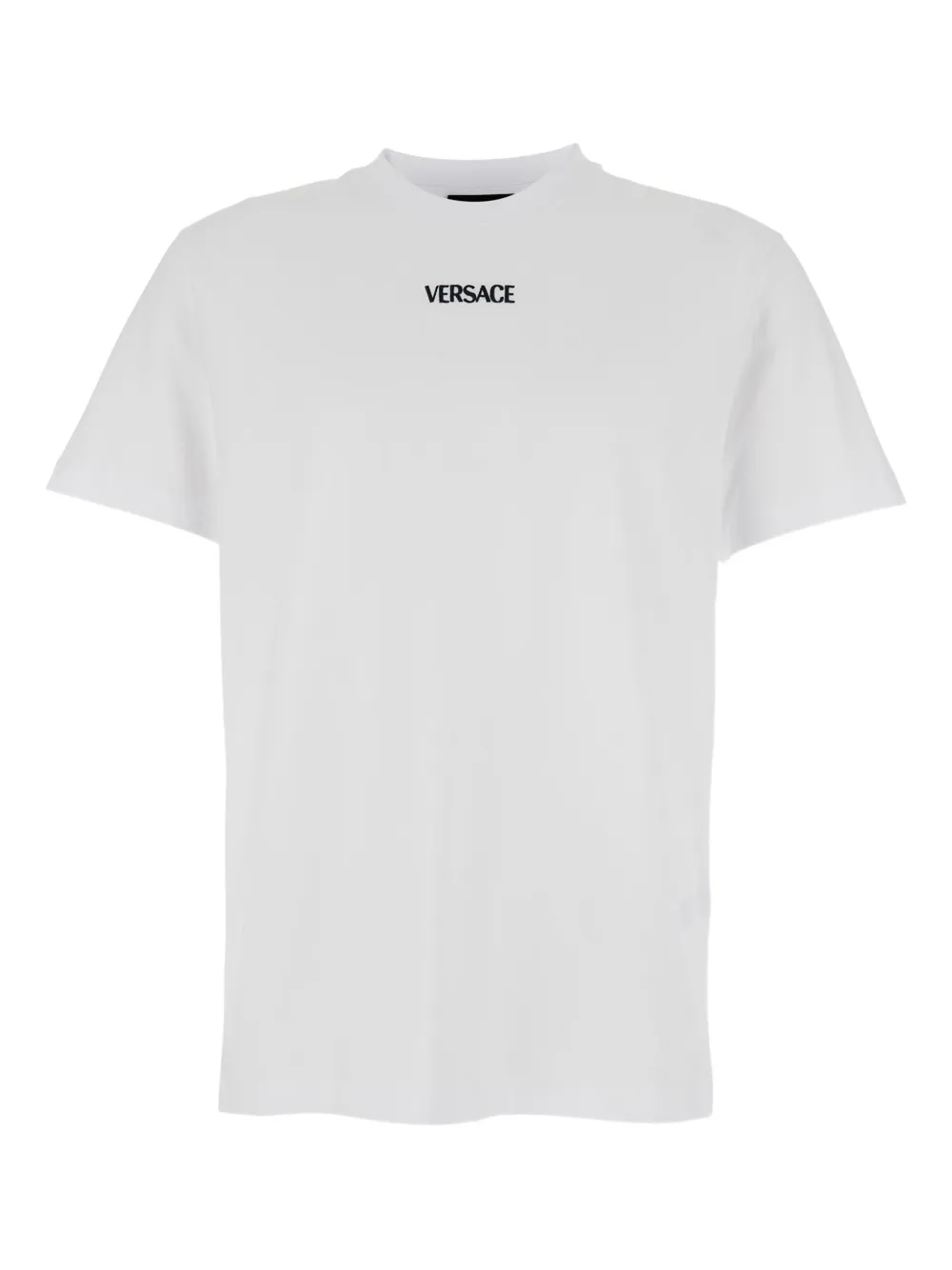 

Хлопковая футболка с логотипом Versace, белый