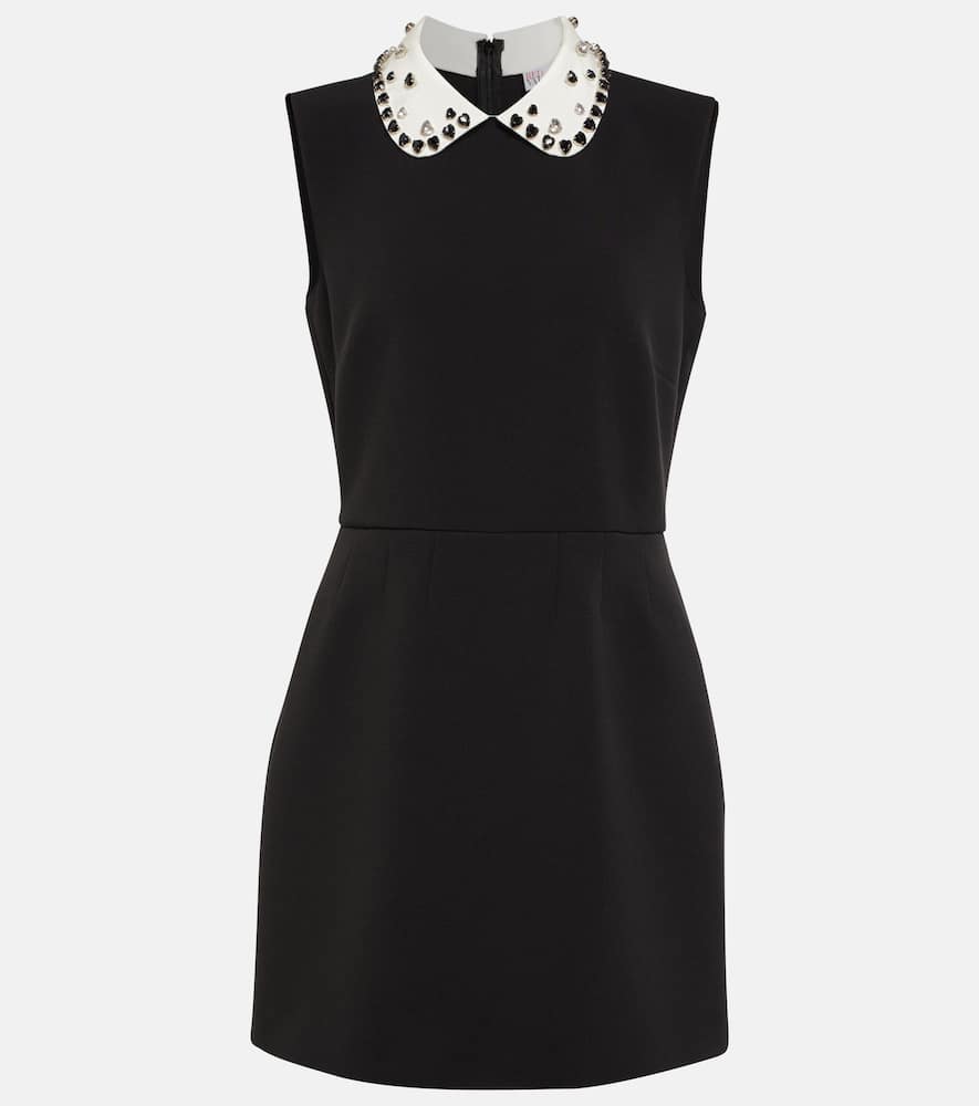 

Расшитое платье-мини из креп-сатина REDValentino