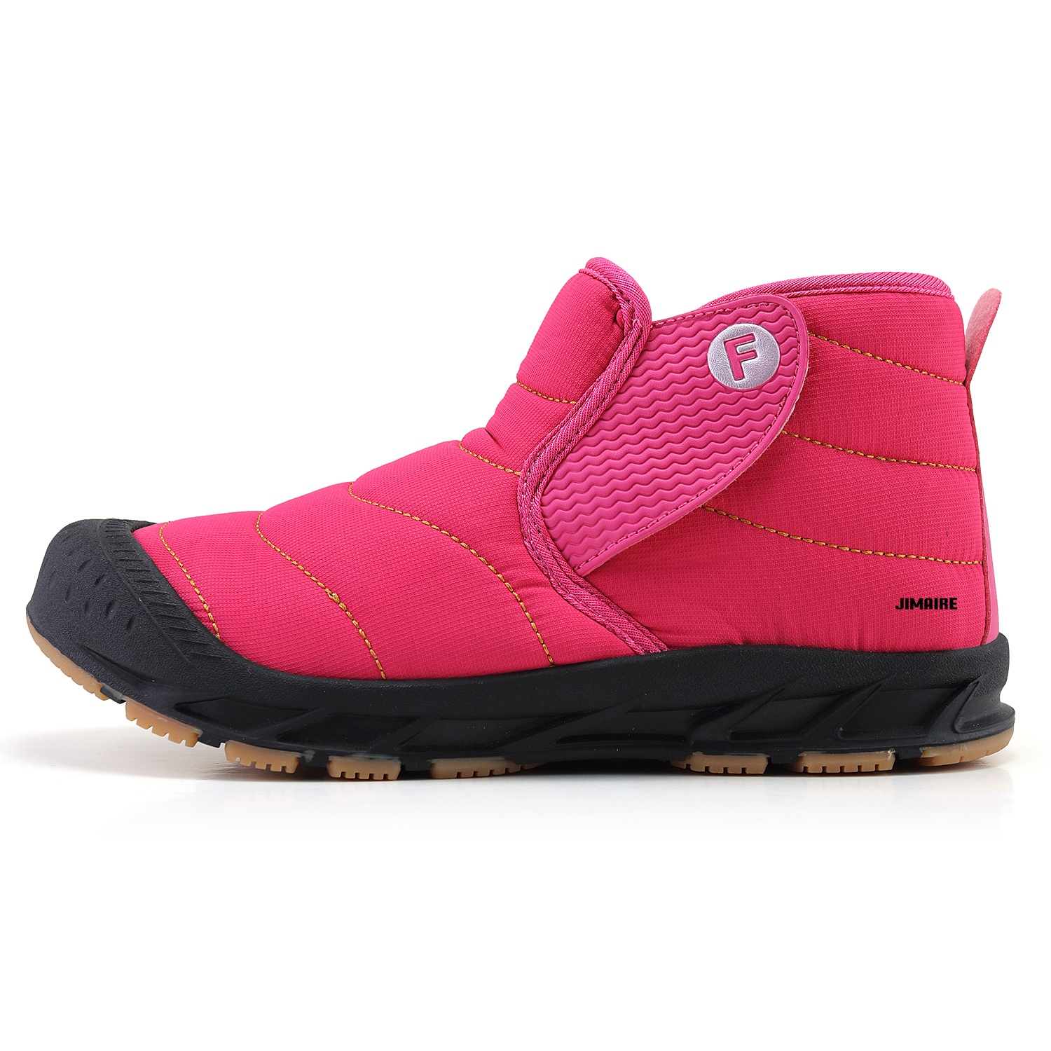 

King Jinmai Теплые и водостойкие короткие зимние сапоги унисекс розово-красные, цвет Rose Red