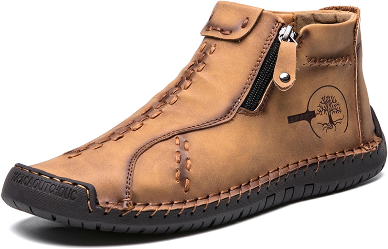 

Мужские кожаные слипоны VOCECO, модные кроссовки, повседневная обувь, коричневый