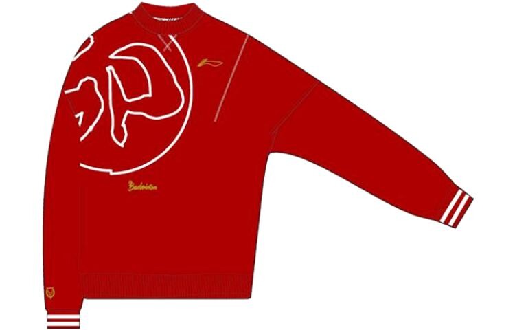 

Толстовка унисекс красная Lining, красный