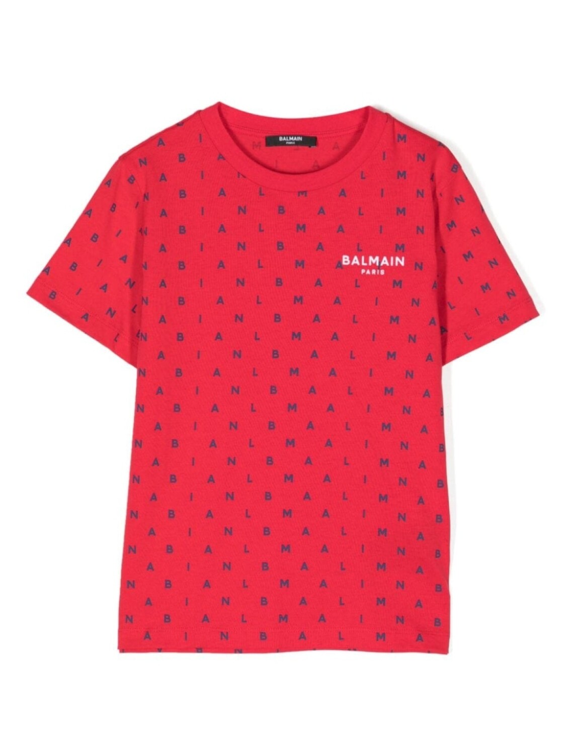 

Футболка с логотипом Balmain Kids, красный