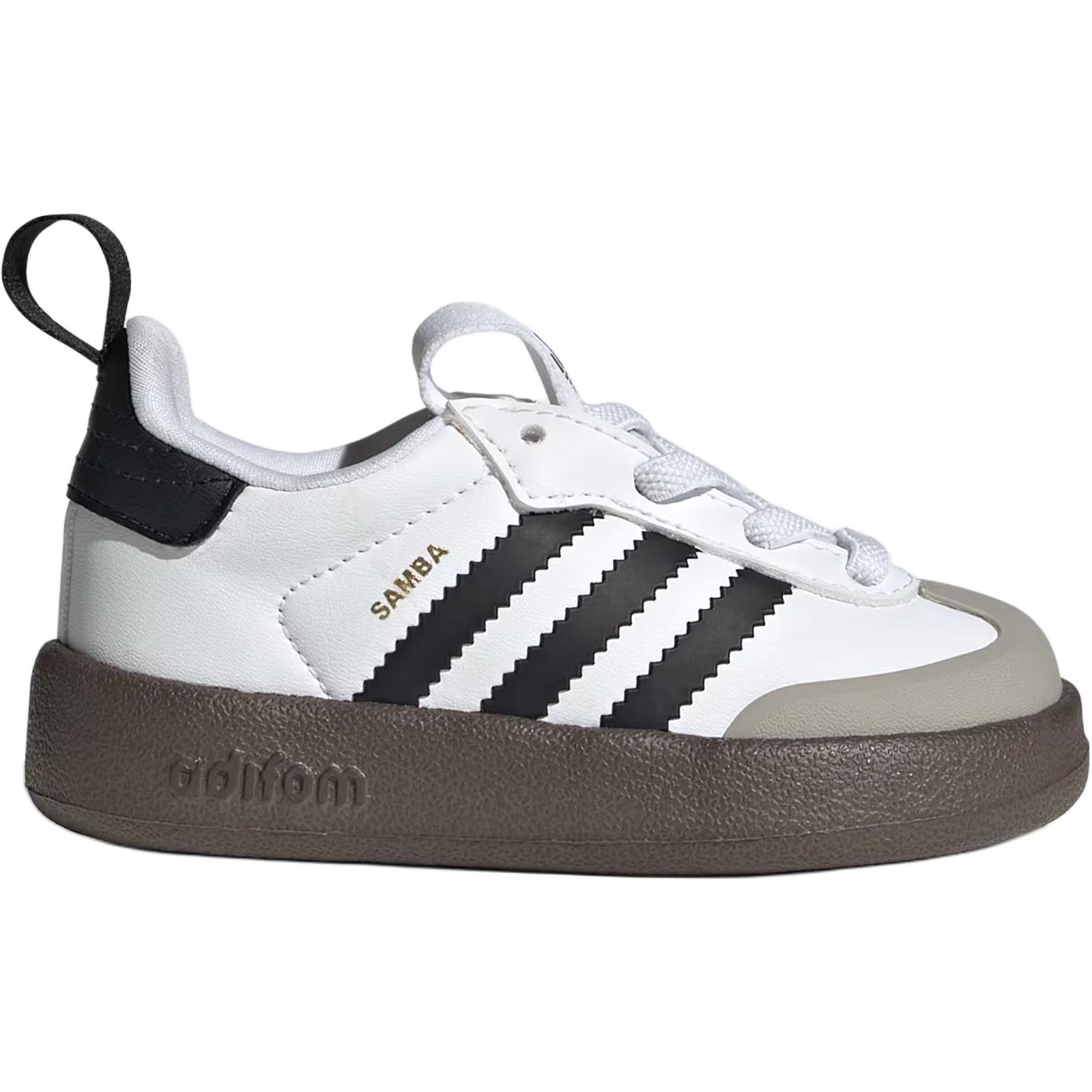 AdiFOM Low Top Белые Черные Детские Обувь Adidas Originals — фото 2