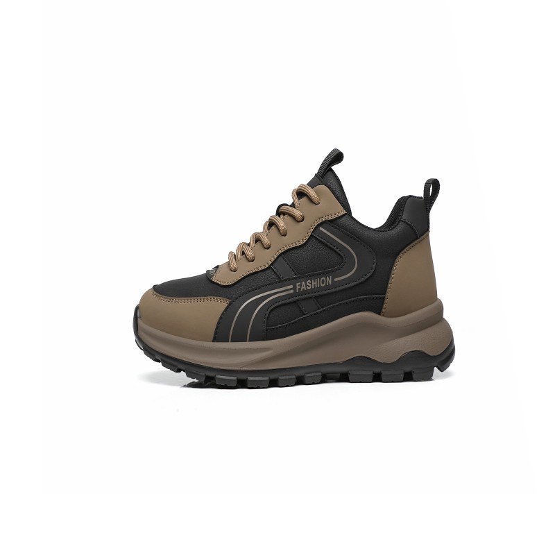 

Мужские повседневные туфли с высоким берцем, увеличивающие рост, противоскользящие и износостойкие Captain illy, Black