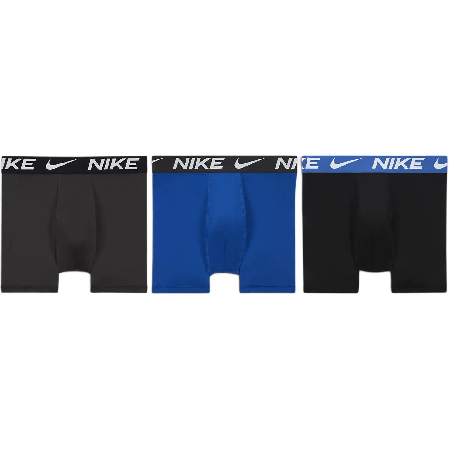 Трусы Essentials Dri FIT 3 шт подростковые Nike, черный/синий/серый — фото 3