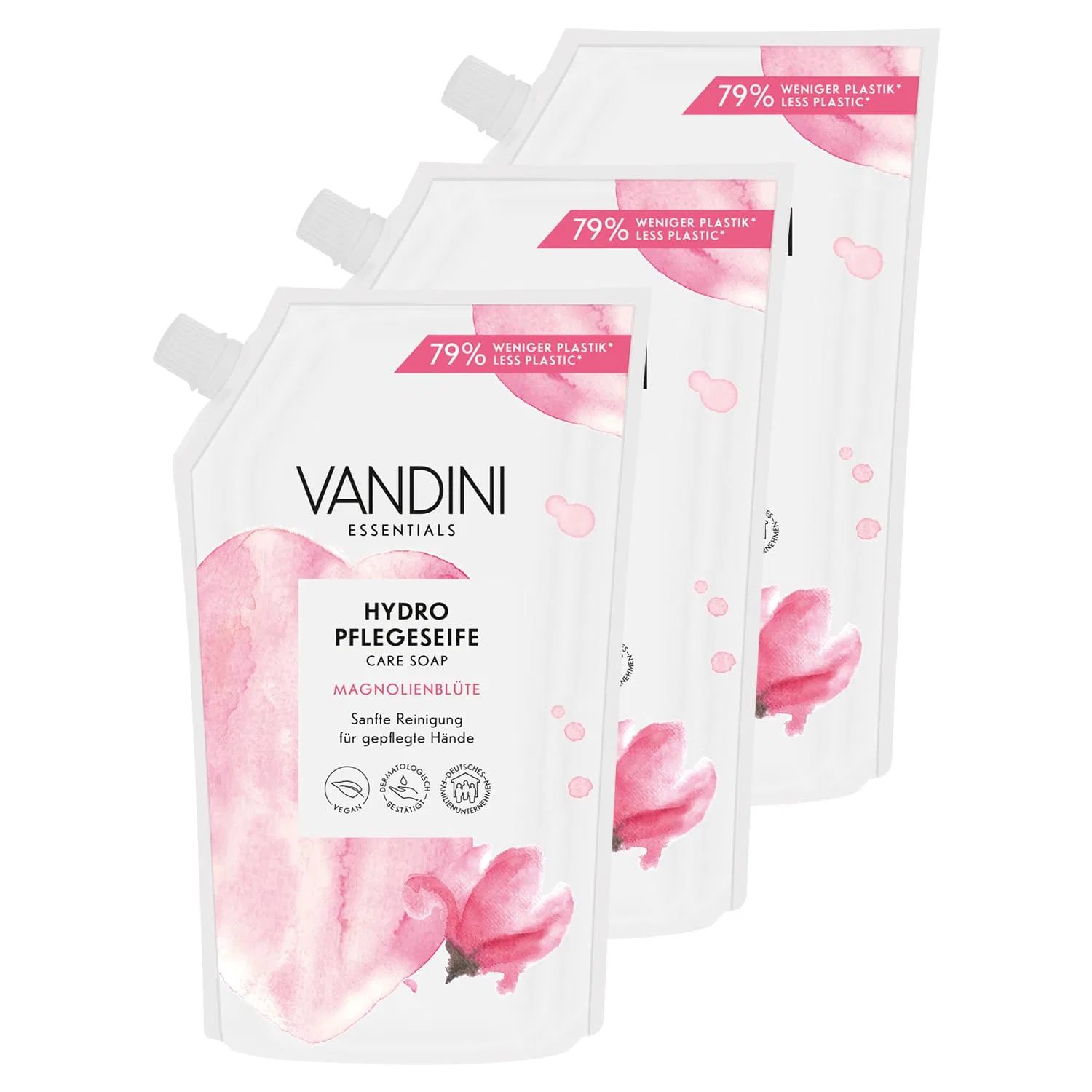 Набор сменных блоков жидкого мыла «Hydro» с ароматом магнолии от VANDINI Vandini, Refill Bag