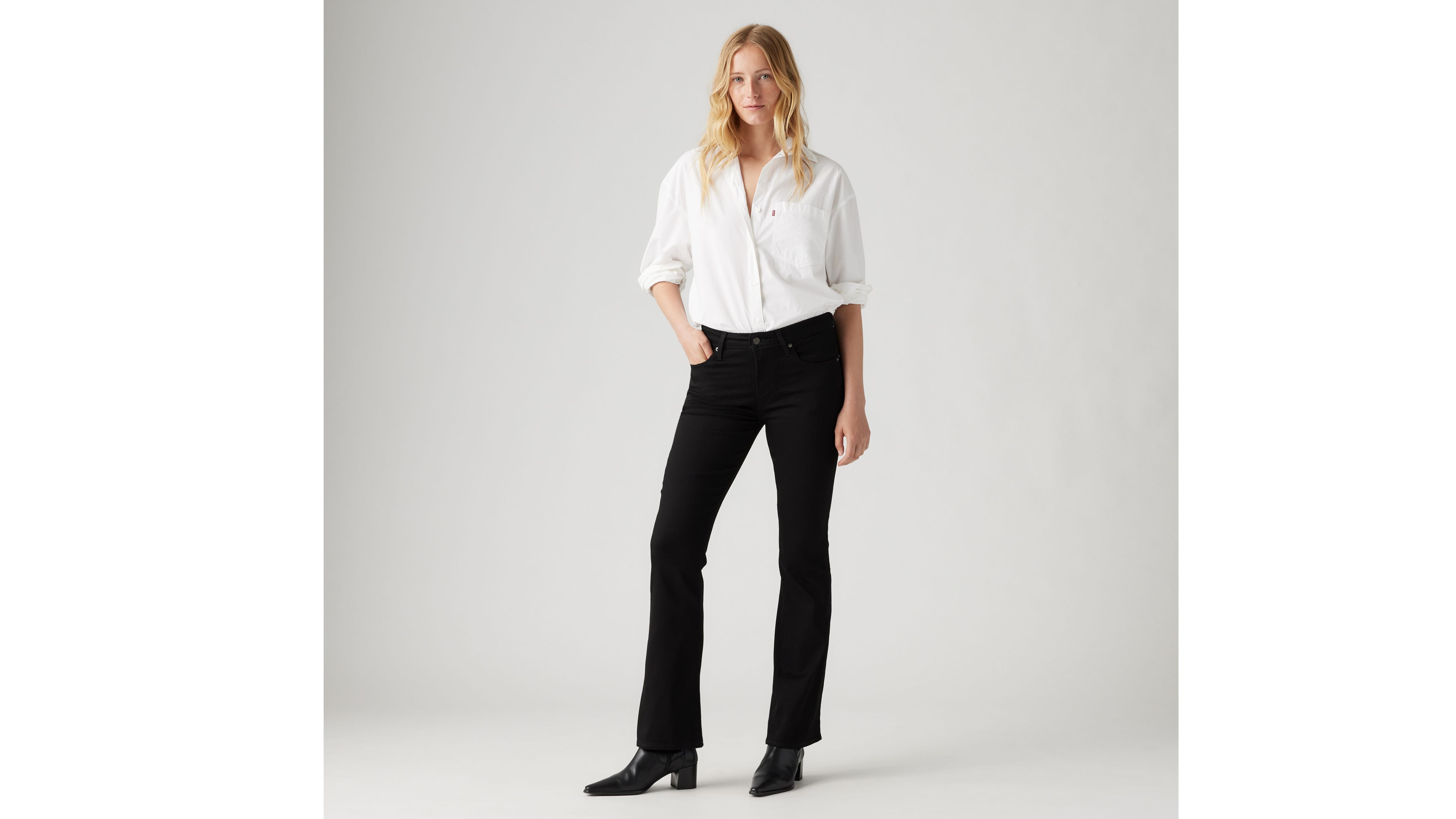 

725 Джинсы женские Bootcut с высокой посадкой Levi's, цвет Soft Black