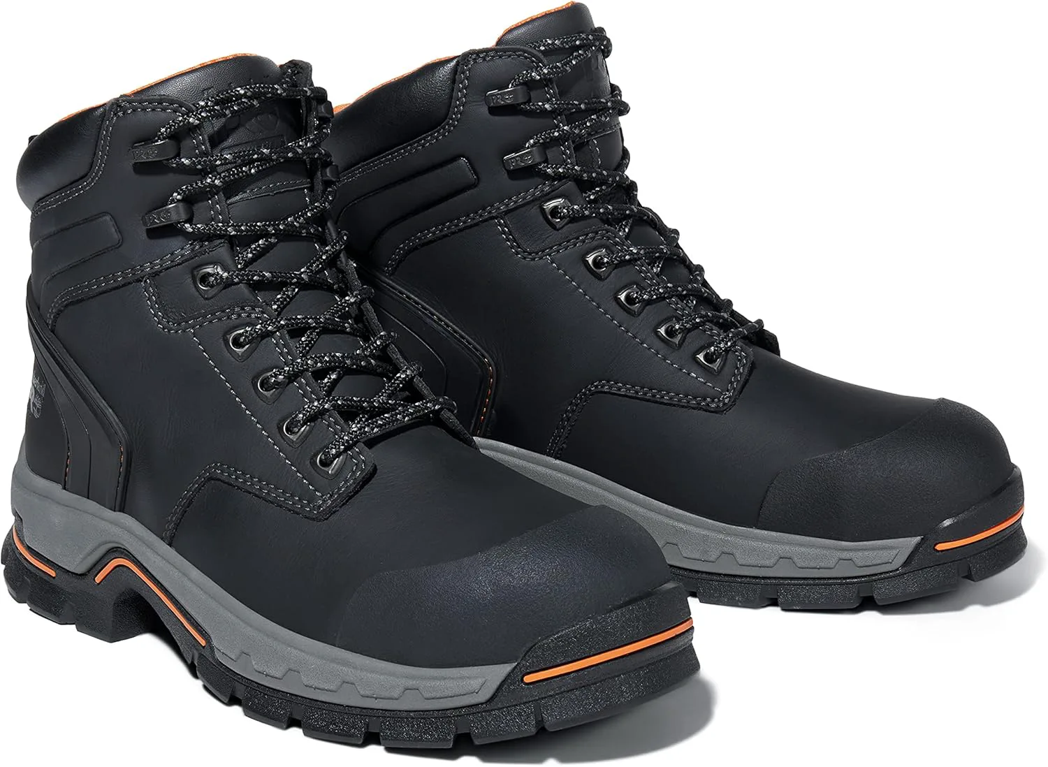 Мужские промышленные ботинки Timberland PRO Stockdale с 6-дюймовым голенищем, алюминиевым защитным носком и подошвой Gripmax, устойчивой к скольжению, черный — фото 4