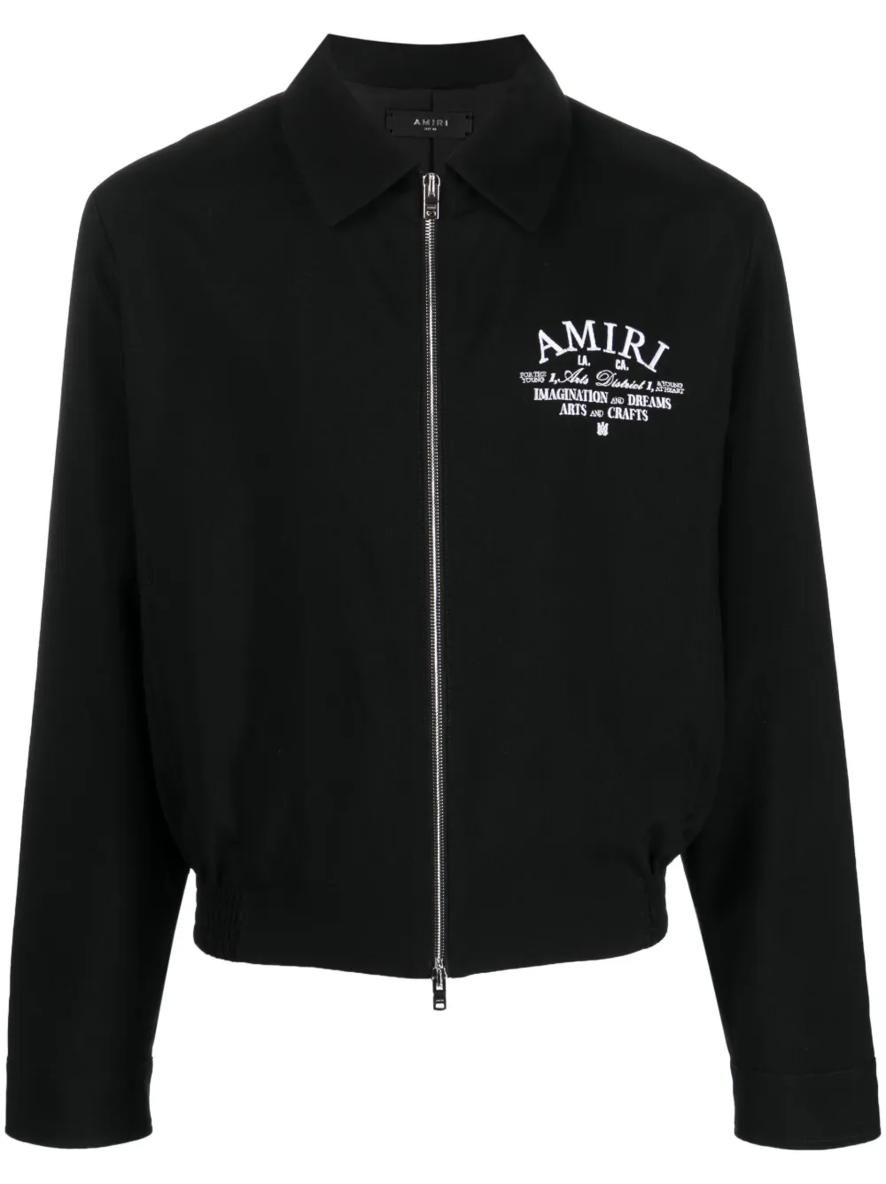 

Куртка с вышитым логотипом AMIRI, черный